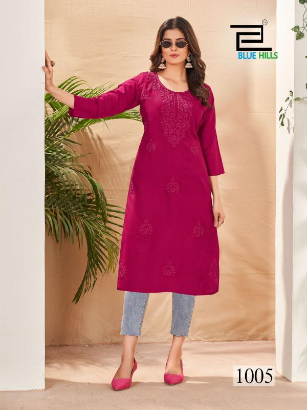 BLUE HILLS Supriya  Kurti Wholesale catalog