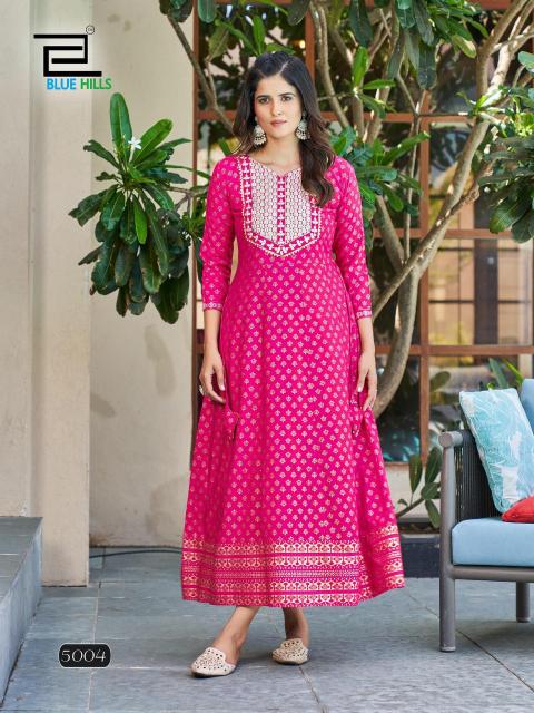 BLUE HILLS Walkway Vol 50 Kurti Wholesale catalog