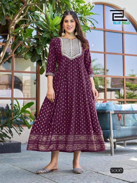 BLUE HILLS Walkway Vol 50 Kurti Wholesale catalog