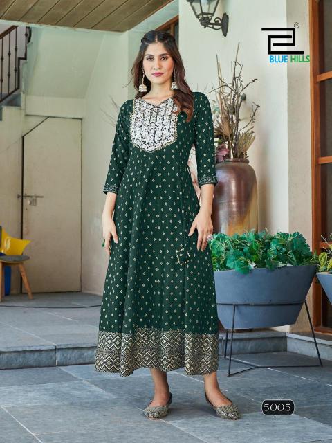 BLUE HILLS Walkway Vol 50 Kurti Wholesale catalog