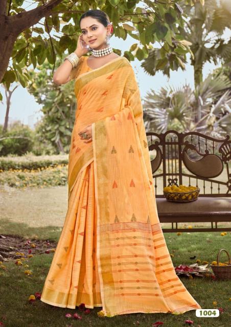 BUNAWAT Surmaai Cotton Saree Wholesale catalog