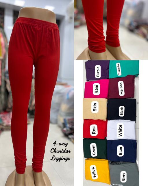 Comfort Cotton Lycra 4-Way Churidar Leggings Wholesale catalog