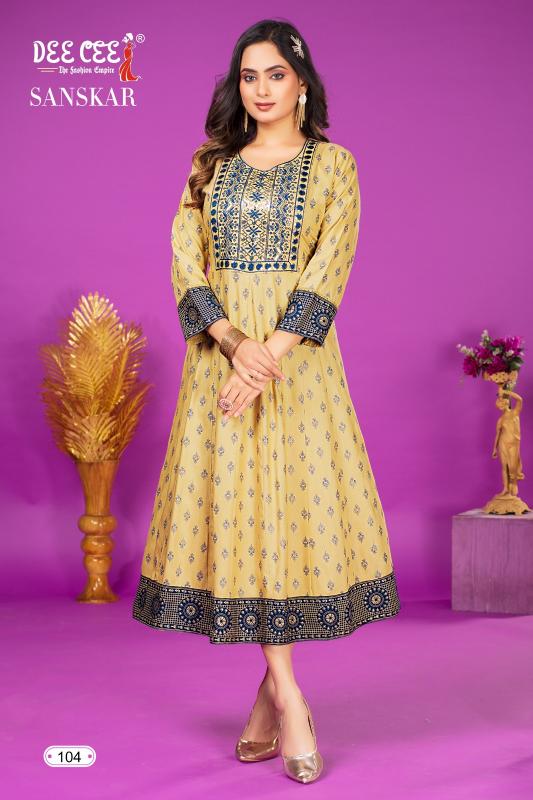 DEECEE SANSKAR Kurti Wholesale catalog