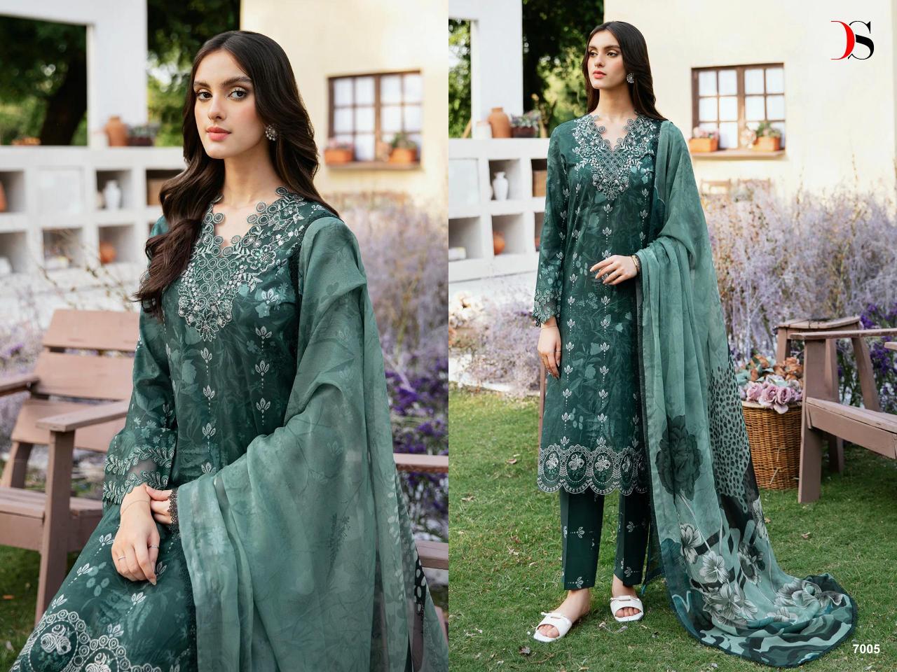 Deepsy Ramsha Rangrez Luxury Lawn 24 Vol 2 Chiffon Dupatta  Salwar Suit Wholesale catalog