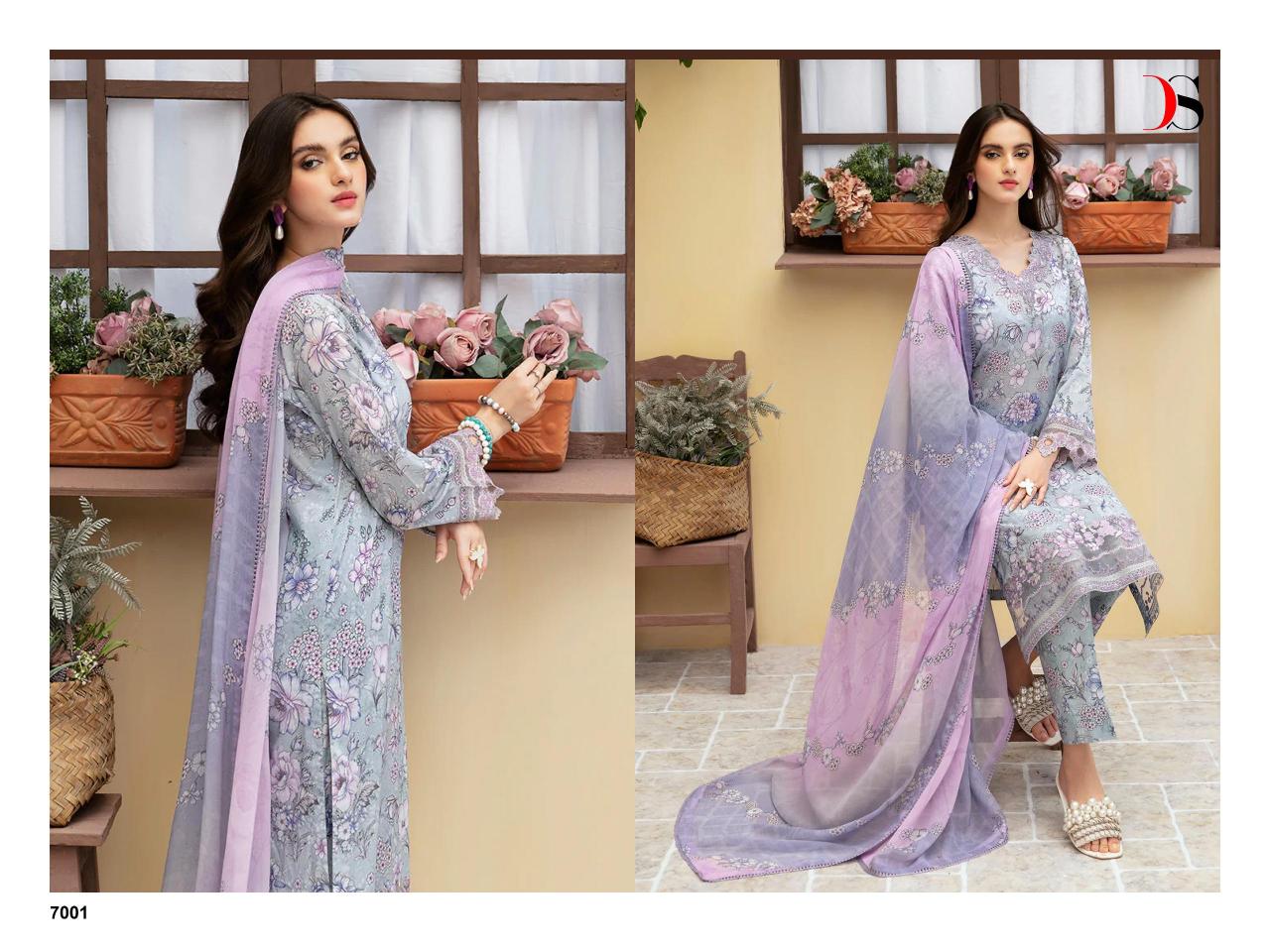 Deepsy Ramsha Rangrez Luxury Lawn 24 Vol 2 Chiffon Dupatta  Salwar Suit Wholesale catalog