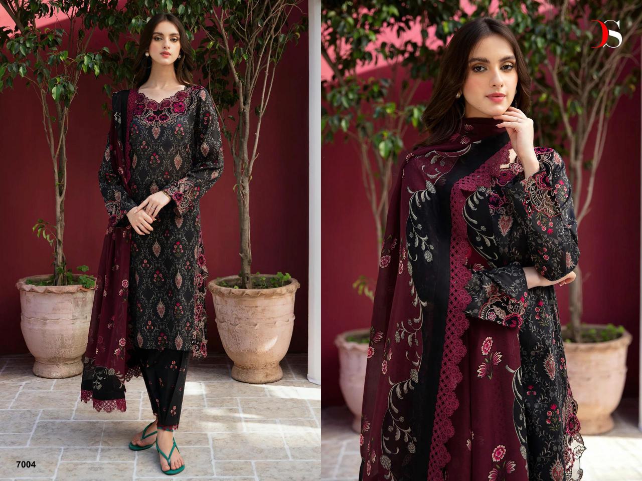 Deepsy Ramsha Rangrez Luxury Lawn 24 Vol 2 Chiffon Dupatta  Salwar Suit Wholesale catalog