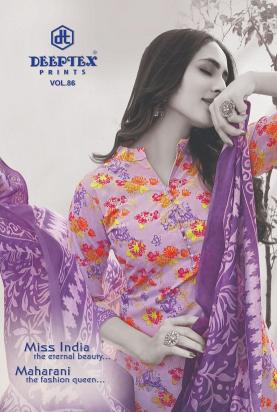 Deeptex Miss India Vol-86 – Dress Material - Wholesale Catalog