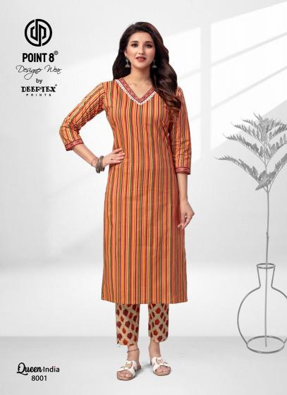 Deeptex Queen India Vol-8 – Kurti With Pant - Wholesale Catalog