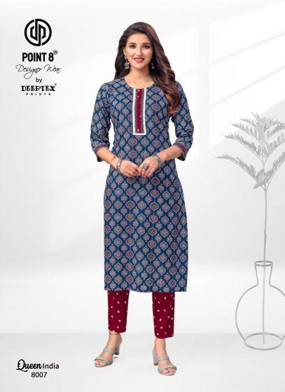 Deeptex Queen India Vol-8 – Kurti With Pant - Wholesale Catalog