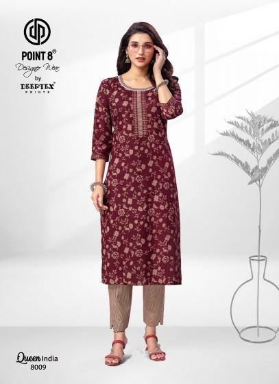 Deeptex Queen India Vol-8 – Kurti With Pant - Wholesale Catalog