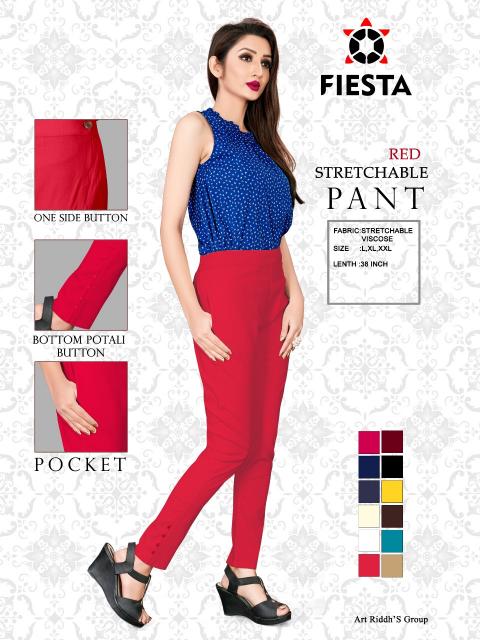 Fiesta Viscose lycra fabric Strachable pants Wholesale catalog