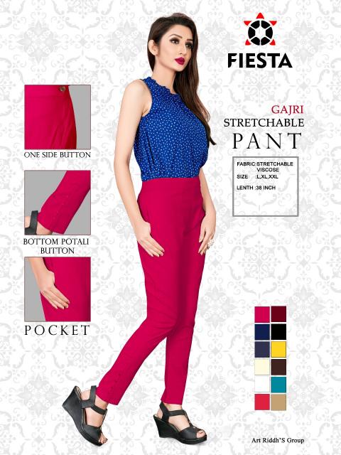 Fiesta Viscose lycra fabric Strachable pants Wholesale catalog