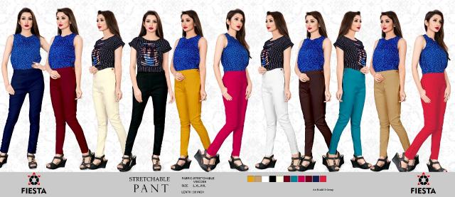 Fiesta Viscose lycra fabric Strachable pants Wholesale catalog