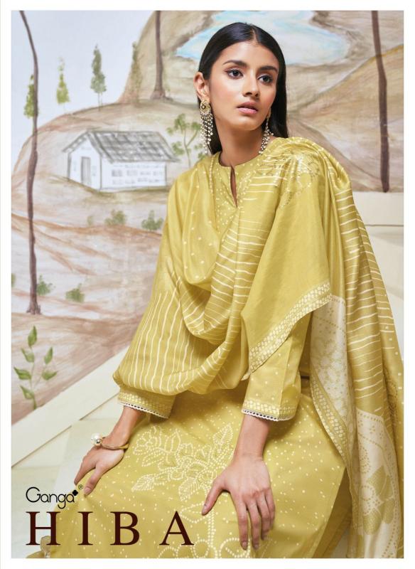 Ganga HIBA Dress Materials Wholesale catalog