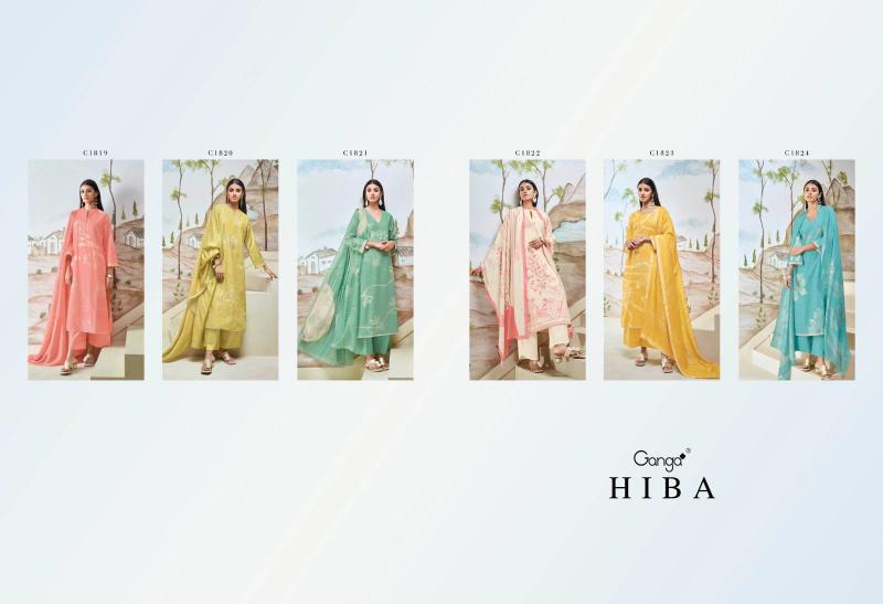 Ganga HIBA Dress Materials Wholesale catalog