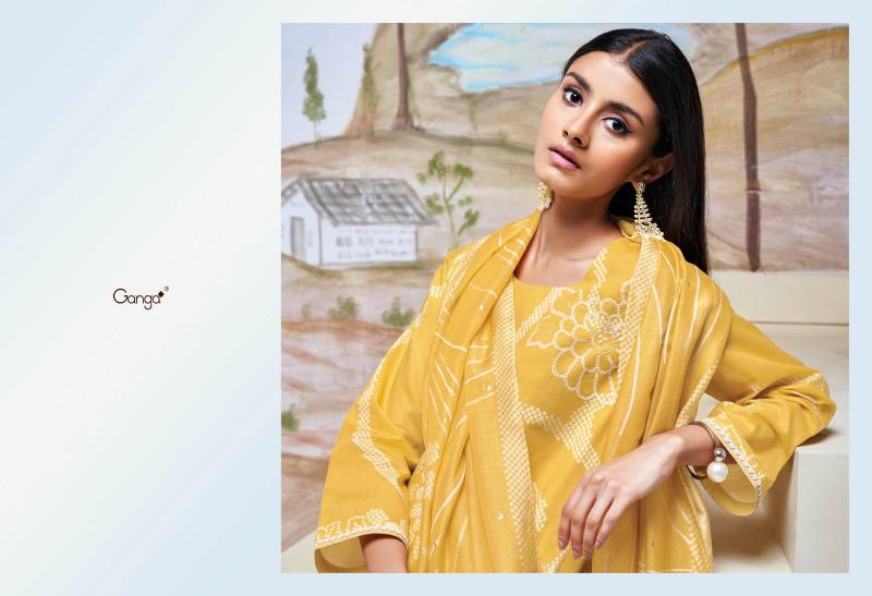 Ganga HIBA Dress Materials Wholesale catalog