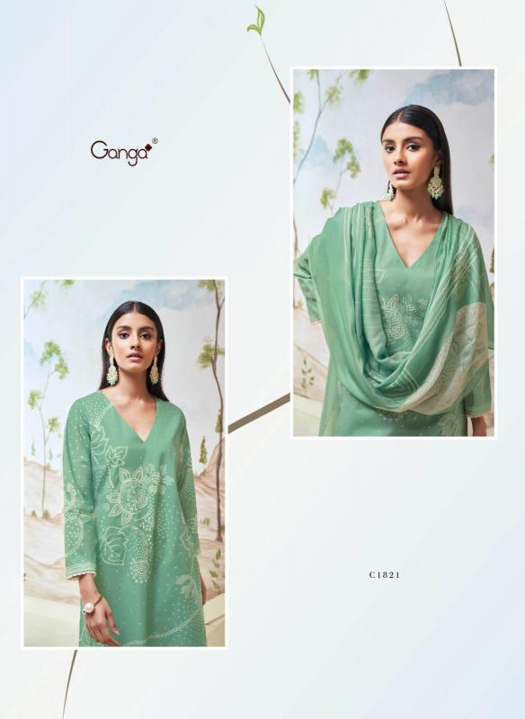 Ganga HIBA Dress Materials Wholesale catalog