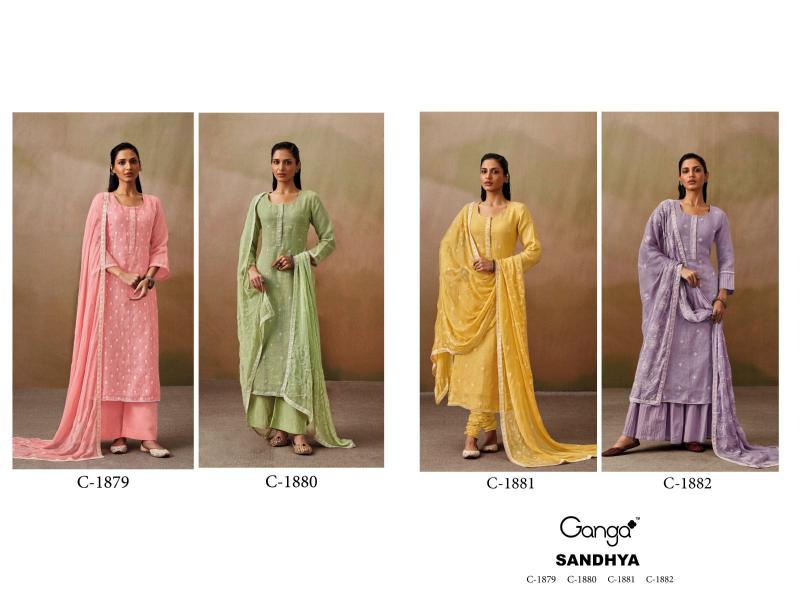 Ganga SANDHYA Dress Materials Wholesale catalog