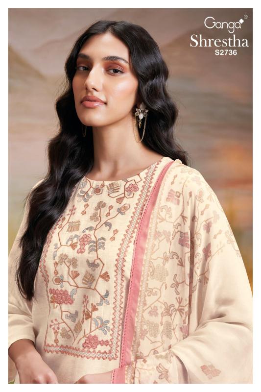 Ganga SHRESTHA 2736 Dress Materials Wholesale catalog