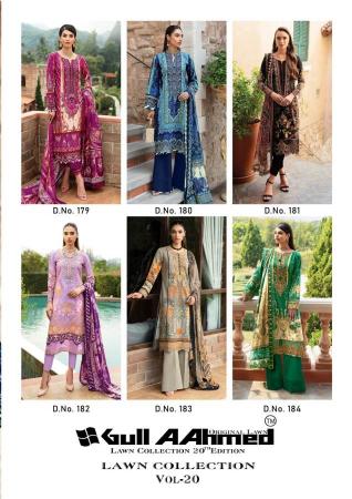 Gull Ahmed Lawn Vol-20 – Dress Material Wholesale Catalog