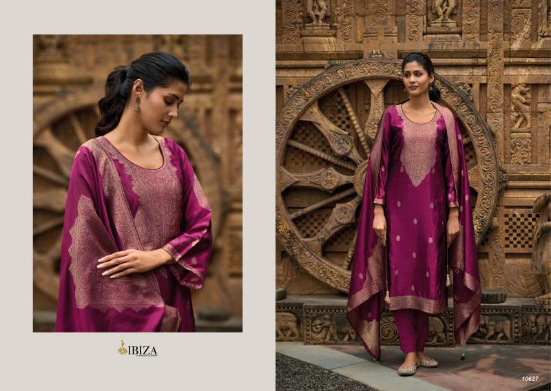 Ibiza Zarin Designer Silk Salwar Kameez Wholesale catalog