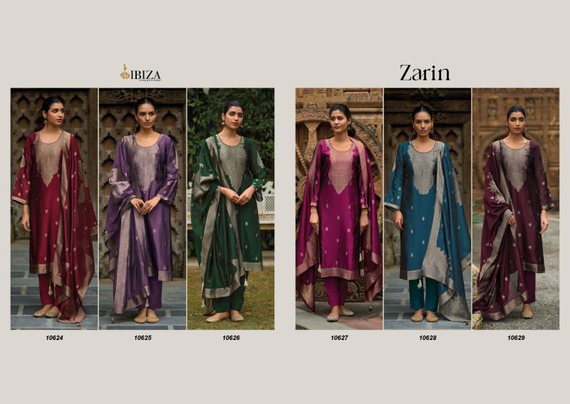 Ibiza Zarin Designer Silk Salwar Kameez Wholesale catalog