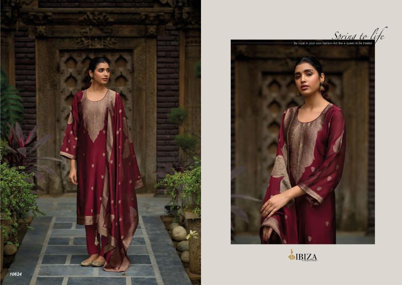 Ibiza Zarin Designer Silk Salwar Kameez Wholesale catalog