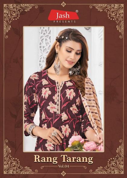 Jash Rang Tarang Vol-4 – Kurti Pant With Dupatta - Wholesale Catalog