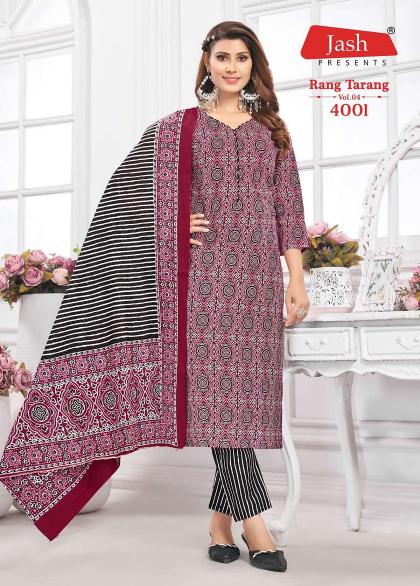 Jash Rang Tarang Vol-4 – Kurti Pant With Dupatta - Wholesale Catalog