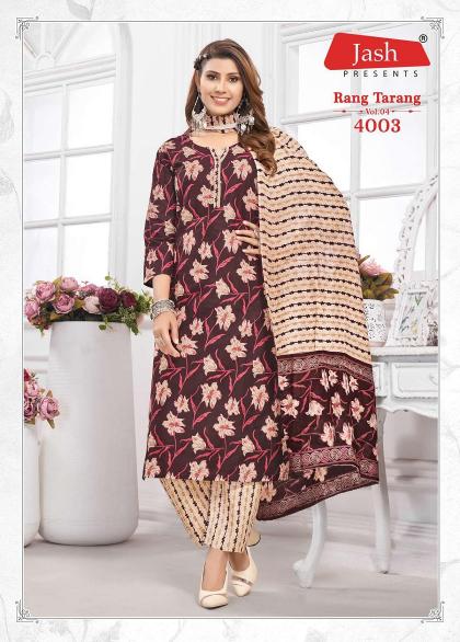 Jash Rang Tarang Vol-4 – Kurti Pant With Dupatta - Wholesale Catalog