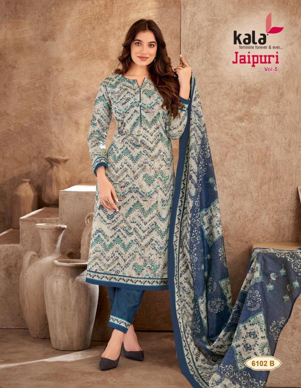 Kala Jaipuri Vol-5 – Dress Material - Wholesale Catalog