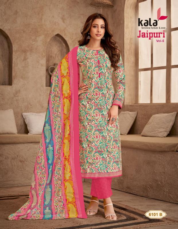 Kala Jaipuri Vol-5 – Dress Material - Wholesale Catalog