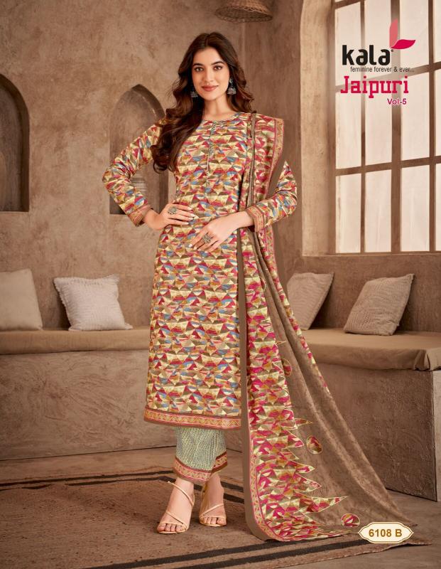 Kala Jaipuri Vol-5 – Dress Material - Wholesale Catalog