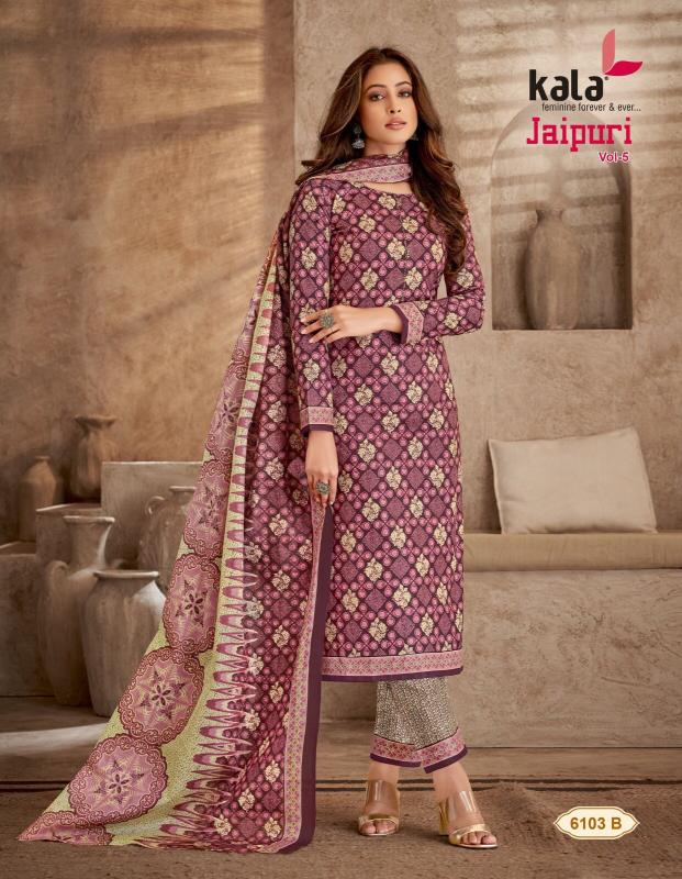 Kala Jaipuri Vol-5 – Dress Material - Wholesale Catalog