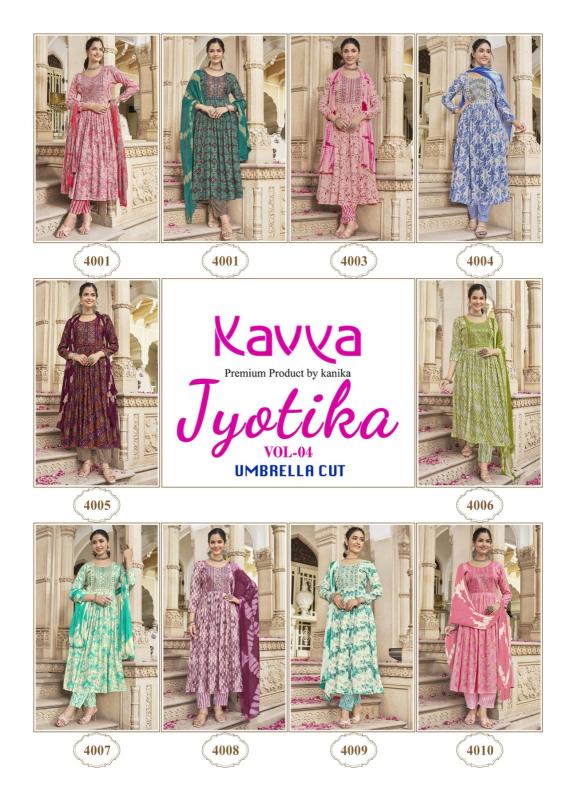 KAVYA JYOTIKA VOL 4 Kurti Wholesale catalog