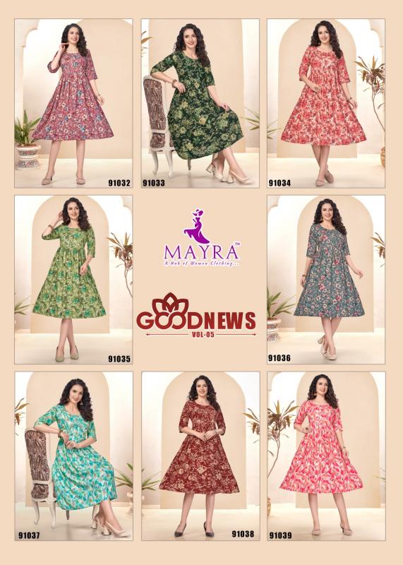 MAYRA GOOD NEWS VOL-5 Kurti Wholesale catalog