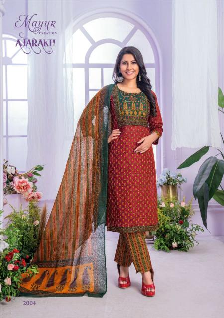 Mayur Ajarakh Vol-2 – Kurti Pant With Dupatta - Wholesale Catalog