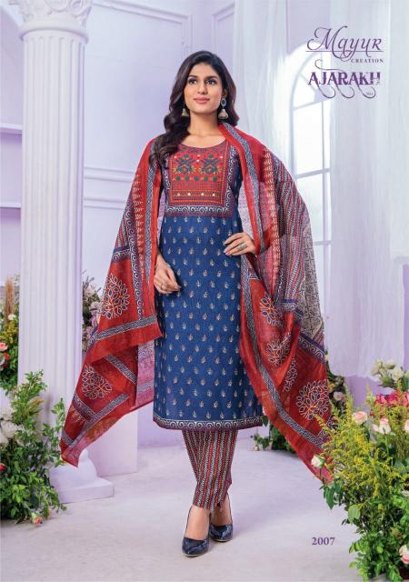 Mayur Ajarakh Vol-2 – Kurti Pant With Dupatta - Wholesale Catalog