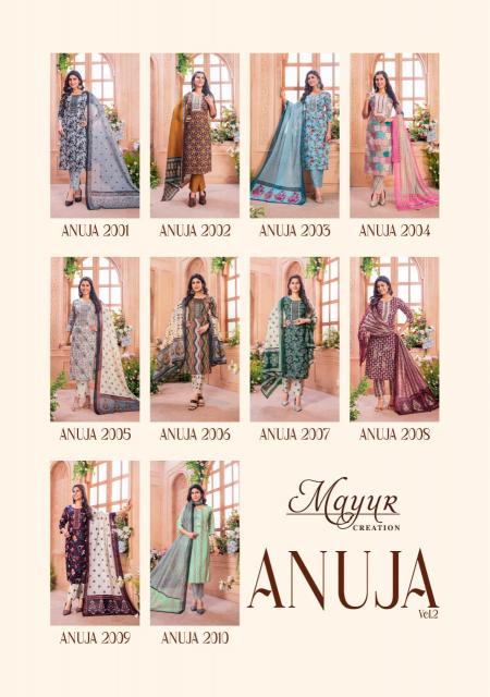 Mayur Anuja Vol 2 Cotton Dress Material Wholesale catalog