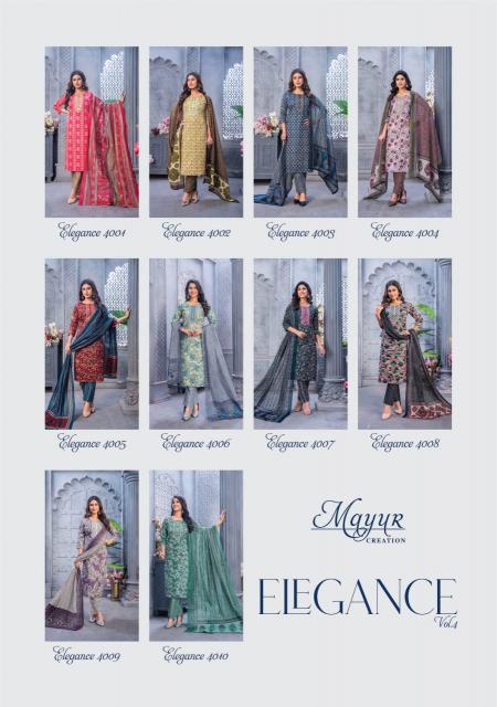 Mayur Elegance Vol-4 – Dress Material - Wholesale Catalog