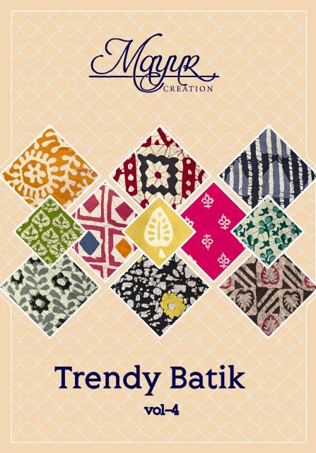 Mayur Trendy Batik Vol-4 – Dress Material - Wholesale Catalog