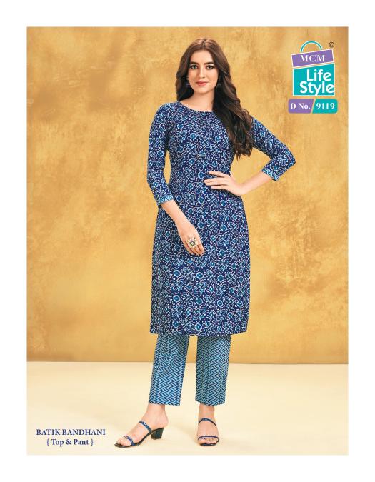 MCM Priyatama Bandhej Vol-1 – Kurti With Pant - Wholesale Catalog