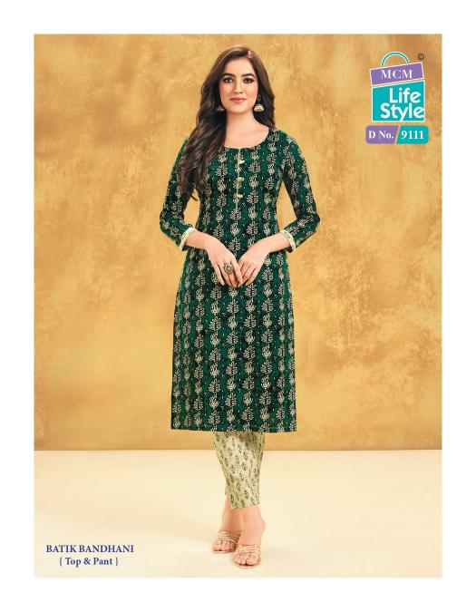 MCM Priyatama Bandhej Vol-1 – Kurti With Pant - Wholesale Catalog