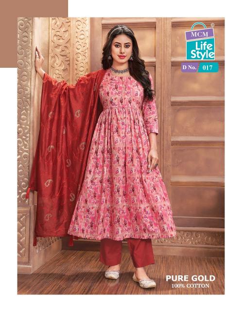 MCM Pure Gold Vol-1 – Anarkali Kurti With Pant Dupatta - Wholesale Catalog