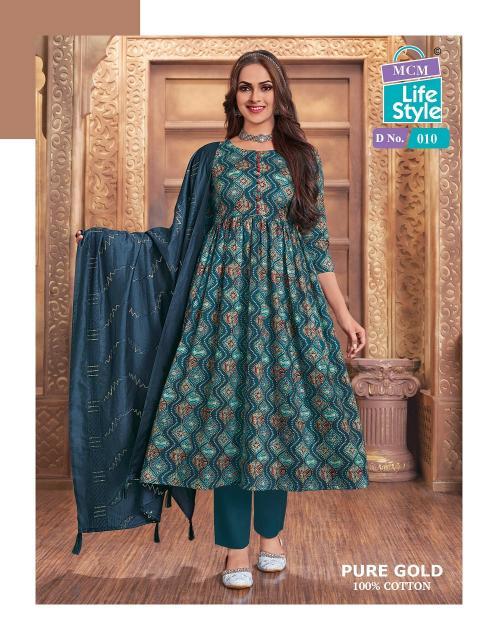 MCM Pure Gold Vol-1 – Anarkali Kurti With Pant Dupatta - Wholesale Catalog