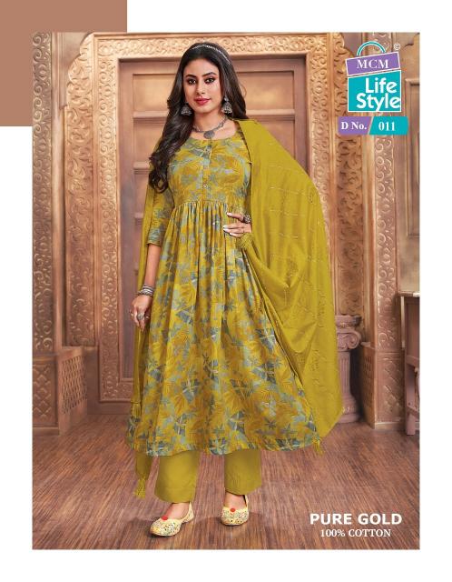 MCM Pure Gold Vol-1 – Anarkali Kurti With Pant Dupatta - Wholesale Catalog