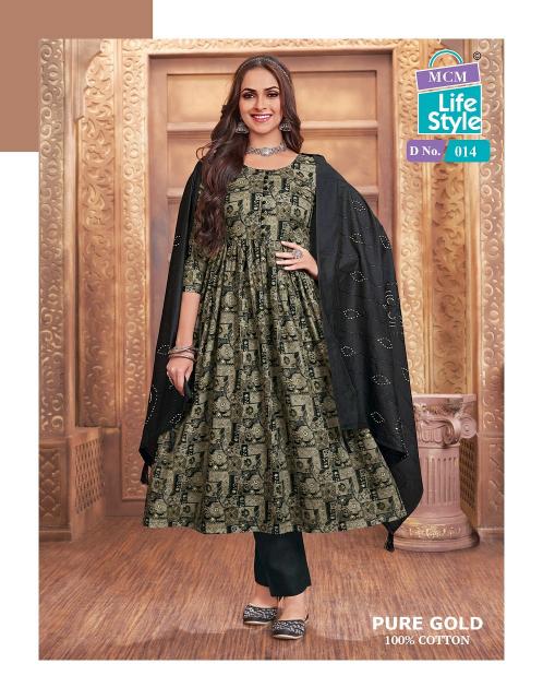 MCM Pure Gold Vol-1 – Anarkali Kurti With Pant Dupatta - Wholesale Catalog