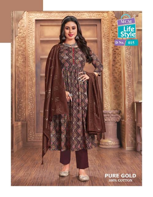 MCM Pure Gold Vol-1 – Anarkali Kurti With Pant Dupatta - Wholesale Catalog