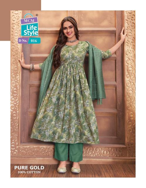 MCM Pure Gold Vol-1 – Anarkali Kurti With Pant Dupatta - Wholesale Catalog