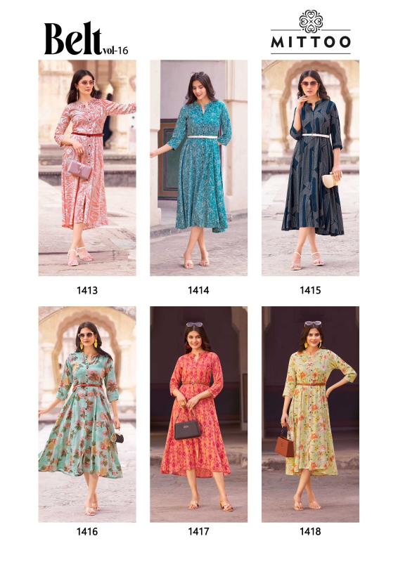 MITTOO BELT VOL 16 Kurti Wholesale catalog